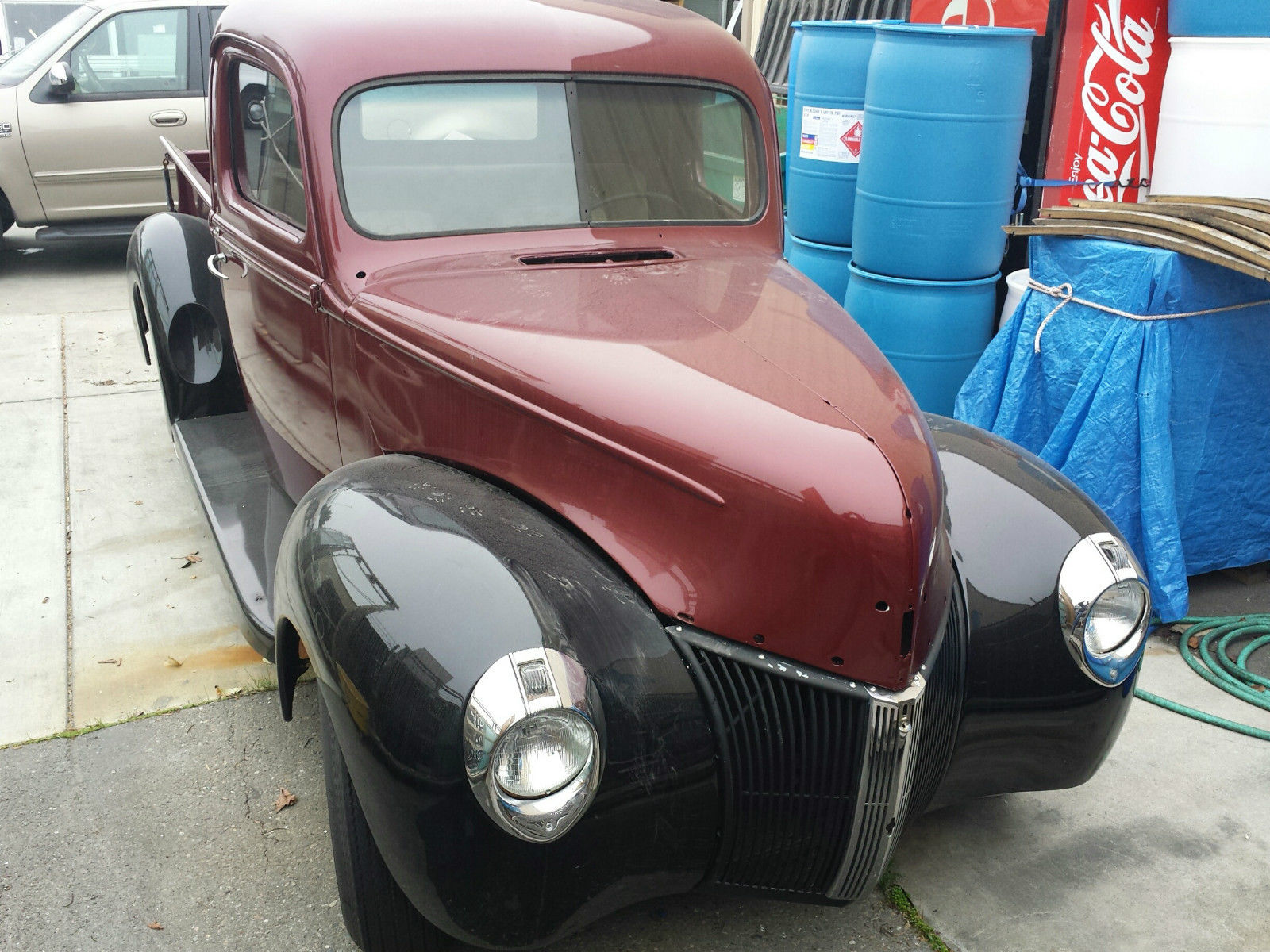 1940 Maroon and Black Ford Other Pickups