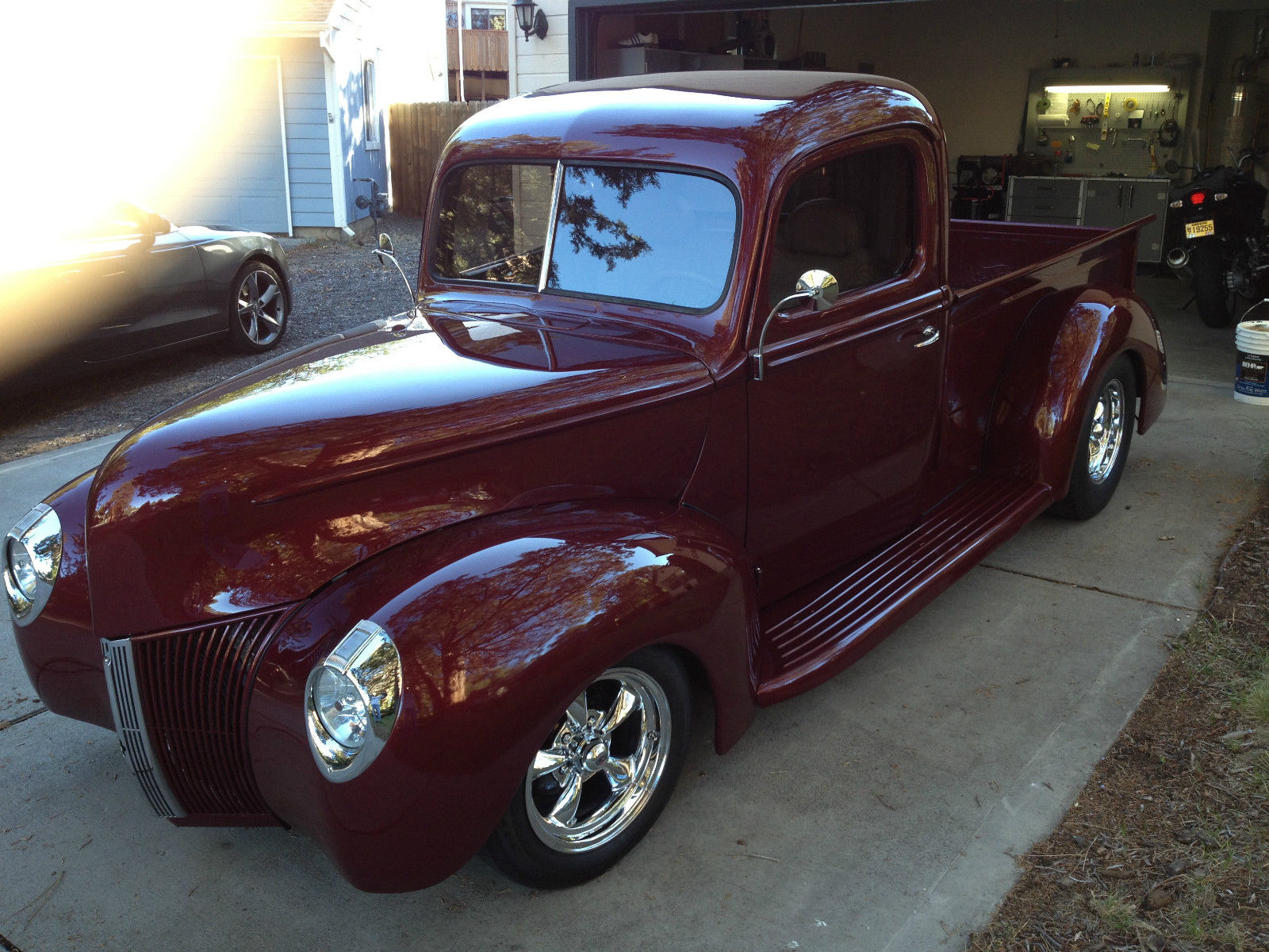 1940 Burgundy Ford Other Pickups Standard Cab Pickup