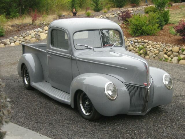 1940 gray Ford pick up Standard Cab Pickup