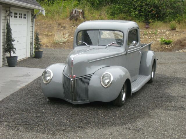 1940 gray Ford pick up Standard Cab Pickup