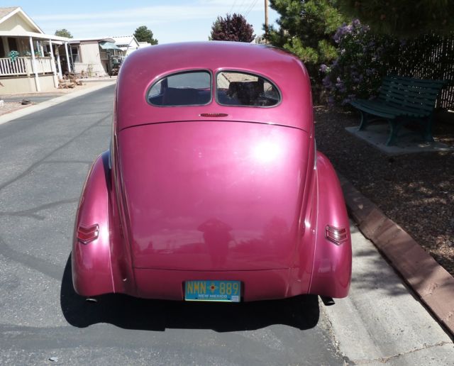 1940 Raspberry Ford Custom Street Rod Deluxe Sedan