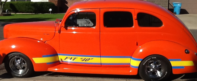 1940 Phoenix Orange Ford Deluxe Sedan