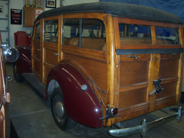1940 Maroon Ford Other Woodie