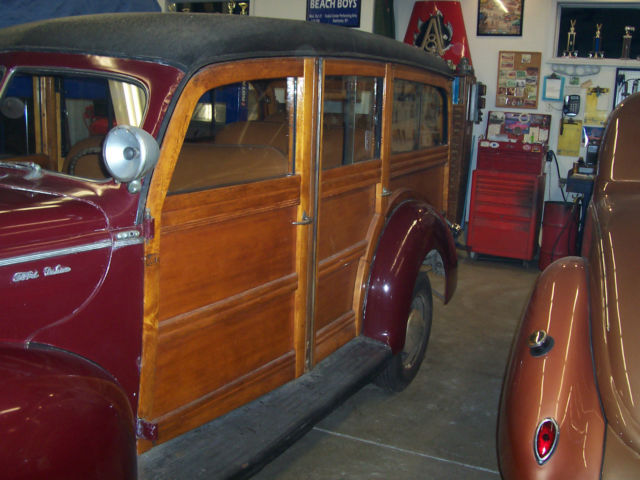 1940 Maroon Ford Other Woodie