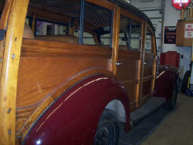 1940 Maroon Ford Other Woodie