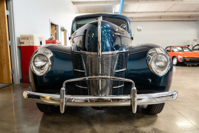 1940 Blue Ford Tudor Coupe