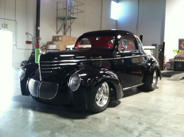 1940 Burgundy Willys coupe