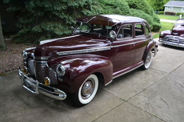 1941 Burgundy Chevrolet Special Deluxe Sedan