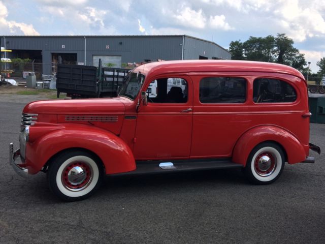1941 Red Chevrolet Suburban SUV