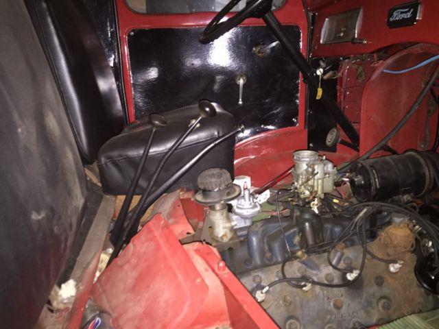 1941 red Ford 2 ton