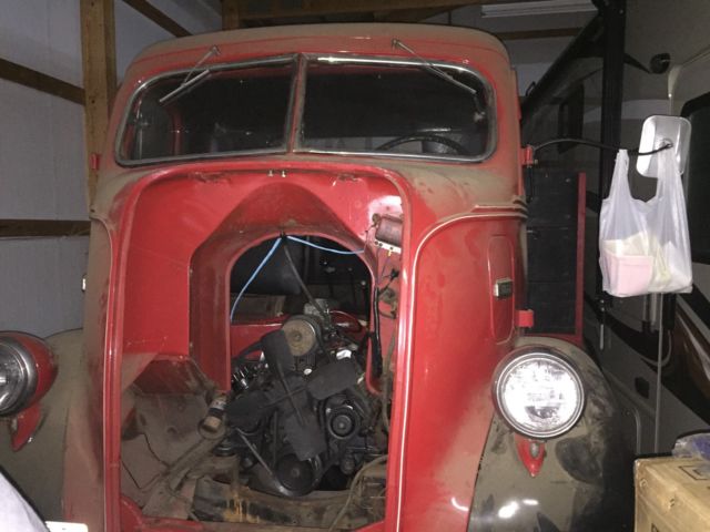 1941 red Ford 2 ton