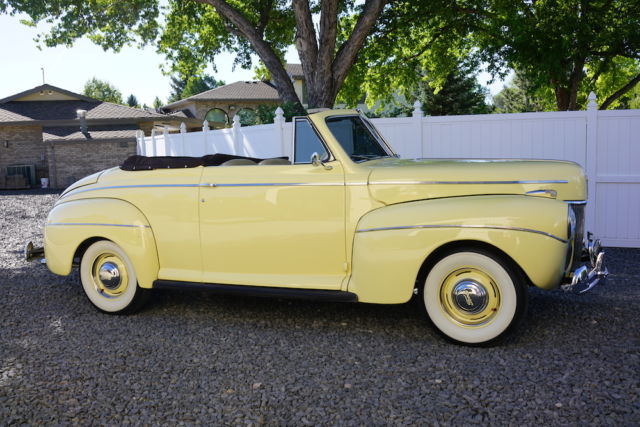 1941 Blue Ford 2 door Convertible