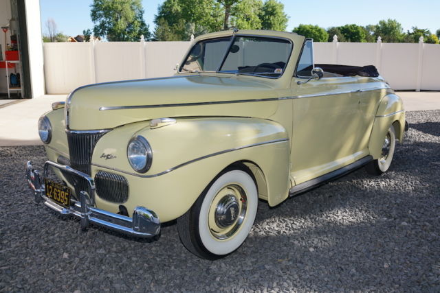 1941 Blue Ford 2 door Convertible