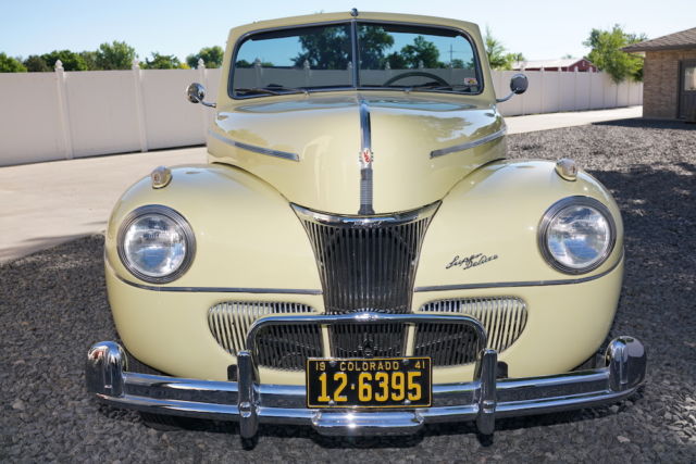 1941 Blue Ford 2 door Convertible