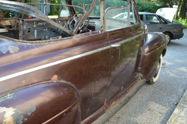 1941 Burgundy Ford V-8 Convertible