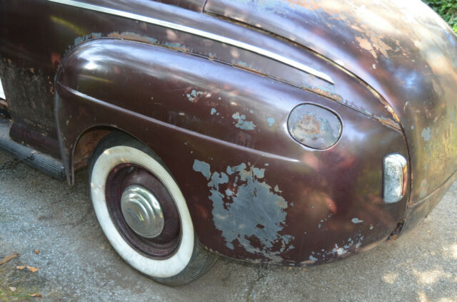 1941 Burgundy Ford V-8 Convertible