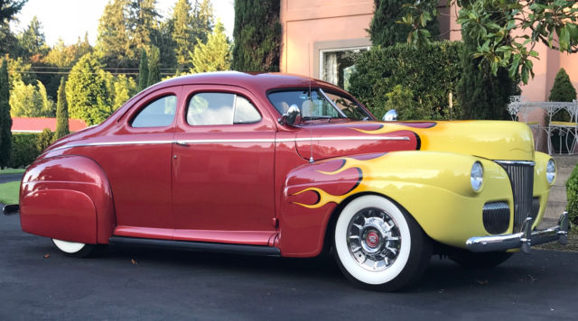 1941 Metallic Maroon Ford Coupe Coupe