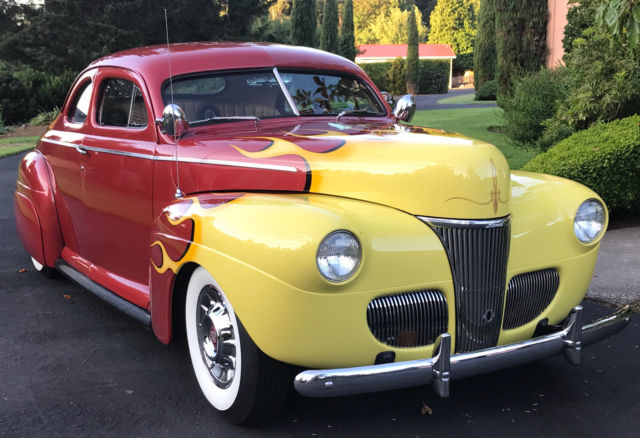 1941 Metallic Maroon Ford Coupe Coupe
