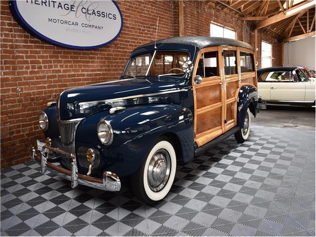 1941 Blue Ford De Luxe Wagon