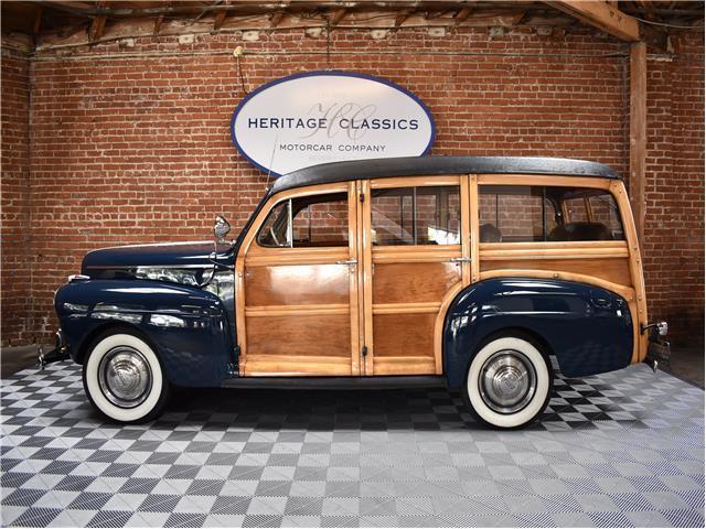 1941 Blue Ford De Luxe Wagon