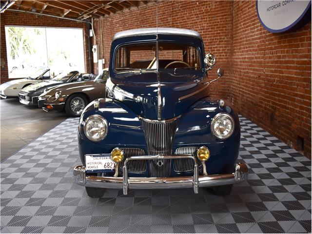 1941 Blue Ford De Luxe Wagon