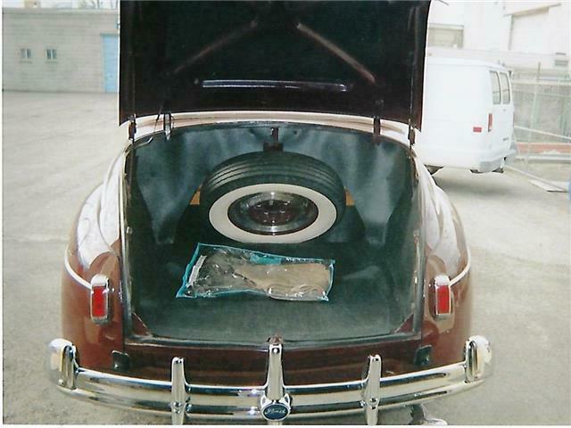 1941 Maroon Ford Deluxe Convertible