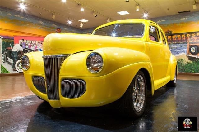 1941 Maroon Ford Deluxe Convertible