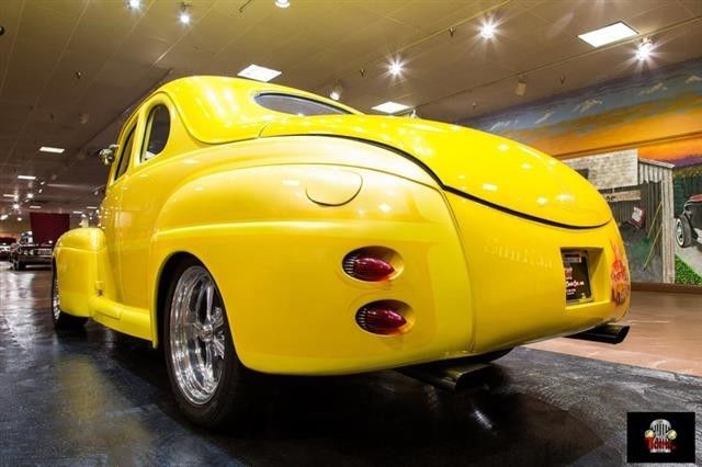 1941 Maroon Ford Deluxe Convertible