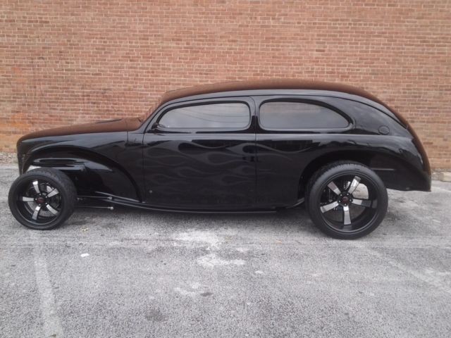1941 Black Ford Chopped Hot Rod Sedan