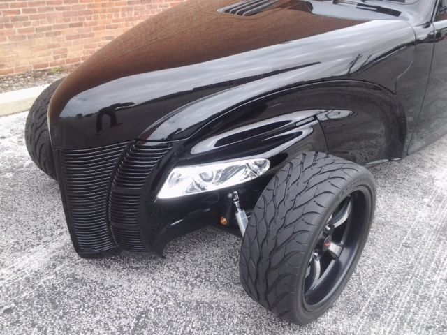 1941 Black Ford Chopped Hot Rod Sedan
