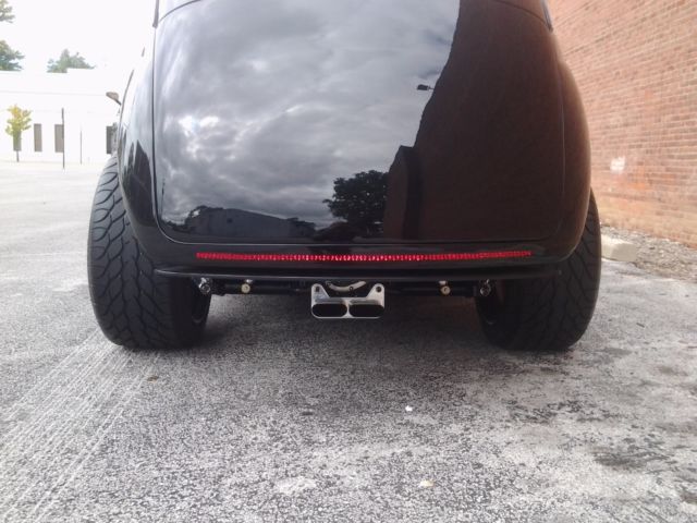 1941 Black Ford Chopped Hot Rod Sedan