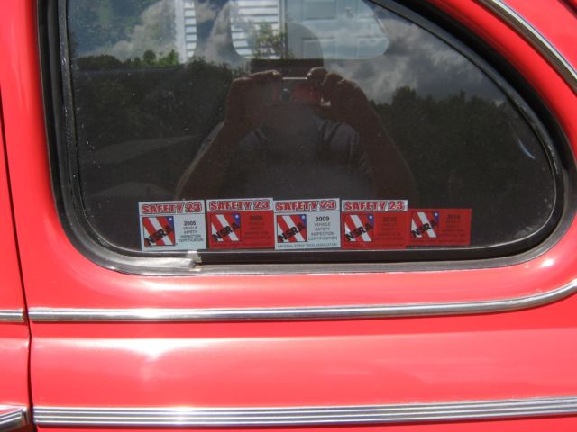 1941 Red Ford Super Deluxe Coupe