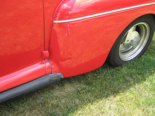1941 Red Ford Super Deluxe Coupe