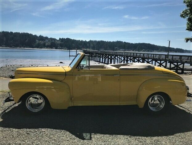 1941 Yellow Ford Super Deluxe Convertible