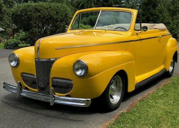 1941 Yellow Ford Super Deluxe Convertible