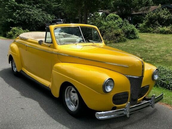 1941 Yellow Ford Super Deluxe Convertible