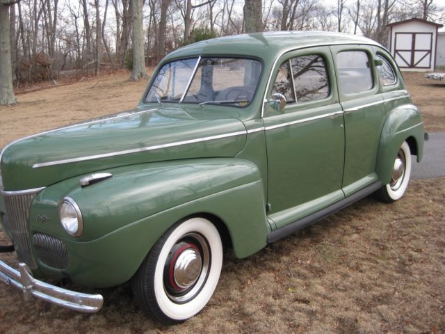 1941 Green Ford Super Deluxe Sedan
