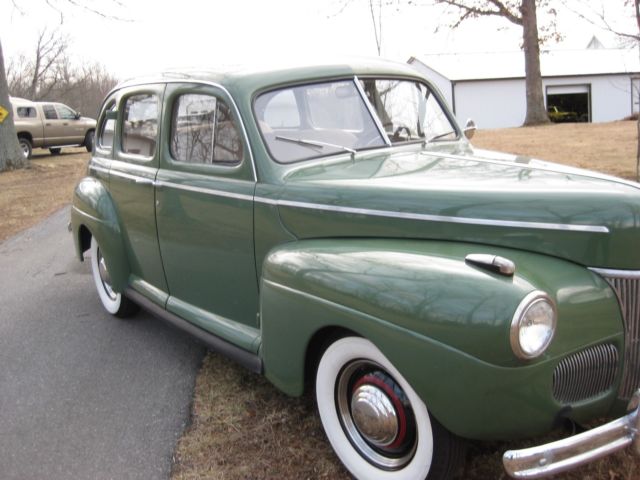 1941 Green Ford Super Deluxe Sedan