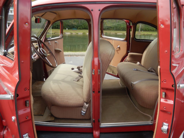 1941 Red Ford Super Special Sedan