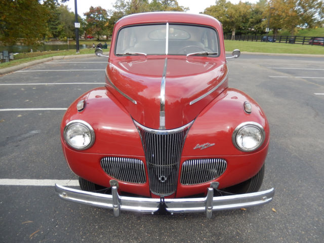 1941 Red Ford Super Special Sedan