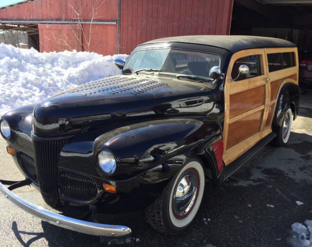 1941 Black Ford Woody Wagon