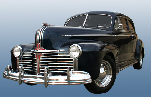 1941 Blue Pontiac Torpedo Sedan
