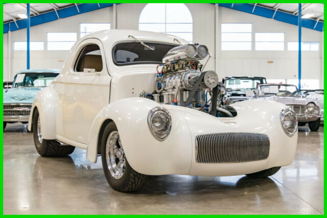 1941 White Willys Coupe