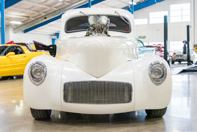 1941 White Willys Coupe