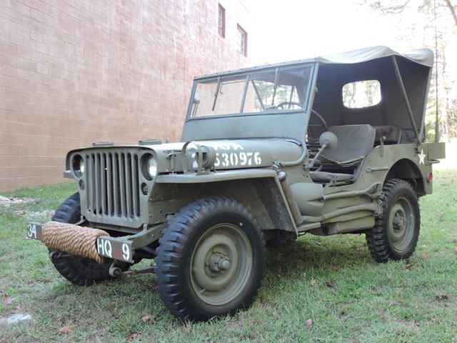 1942 Green Willys MB Convertible SUV