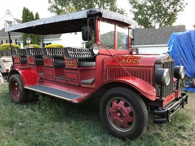 1942 Red GMC G80 tour bus / taxi / fire truck