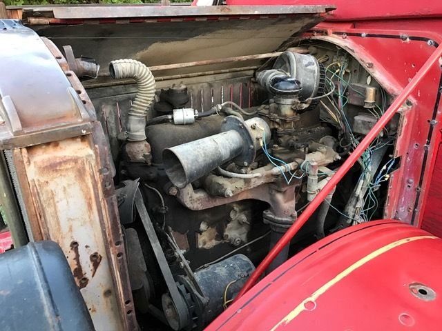 1942 Red GMC G80 tour bus / taxi / fire truck