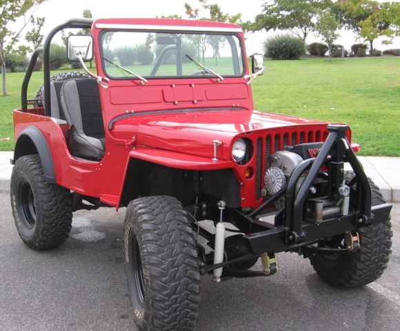 1942 Red Willys jeep