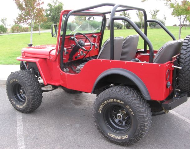 1942 Red Willys jeep