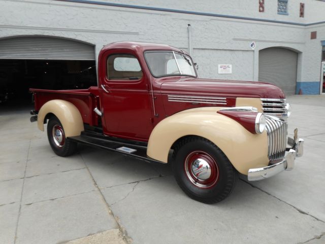 1942 Burgundy/Tan Chevrolet Other Pickups base cab
